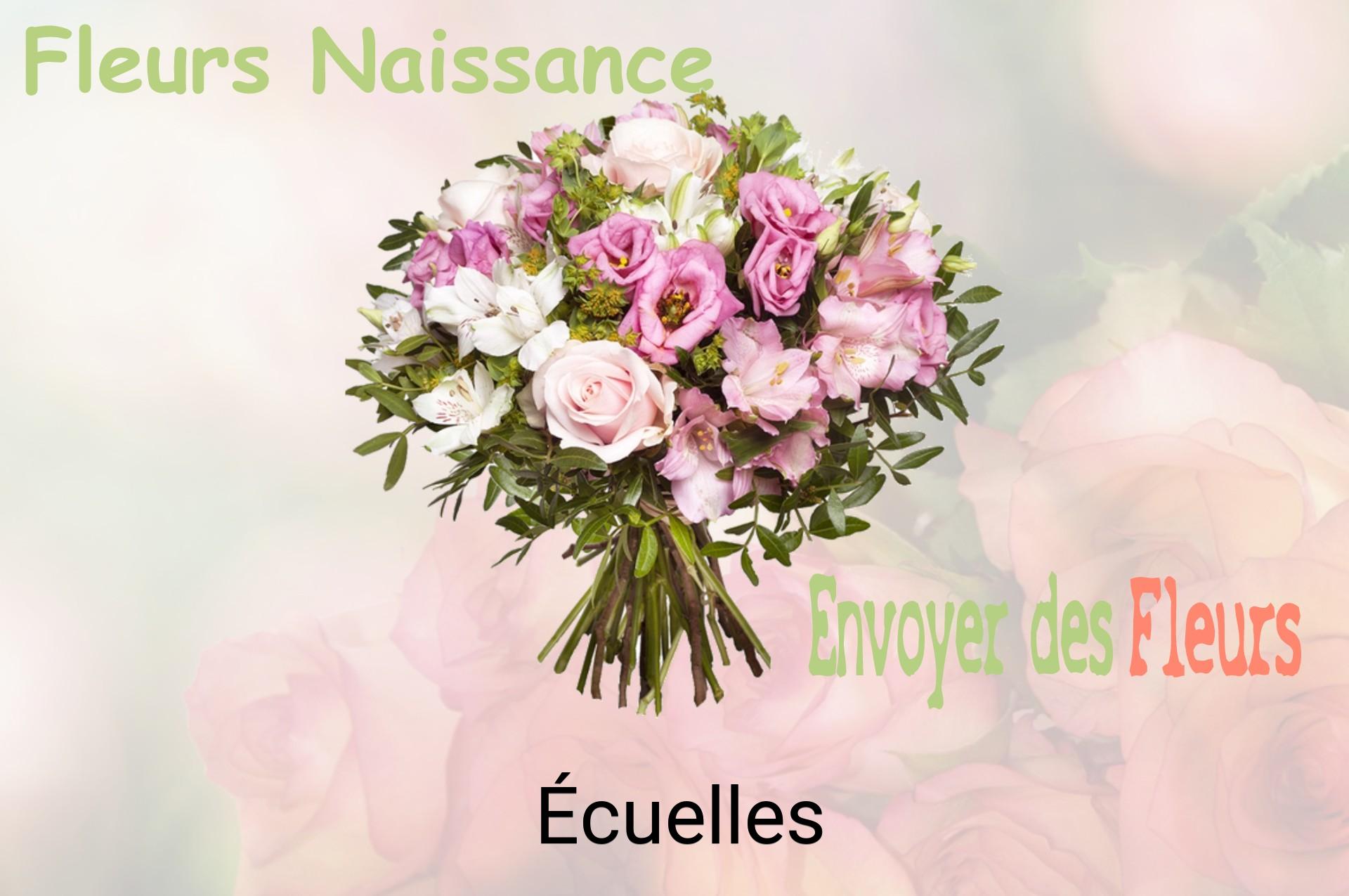 Bouquet de fleurs de naissance livré à Écuelles